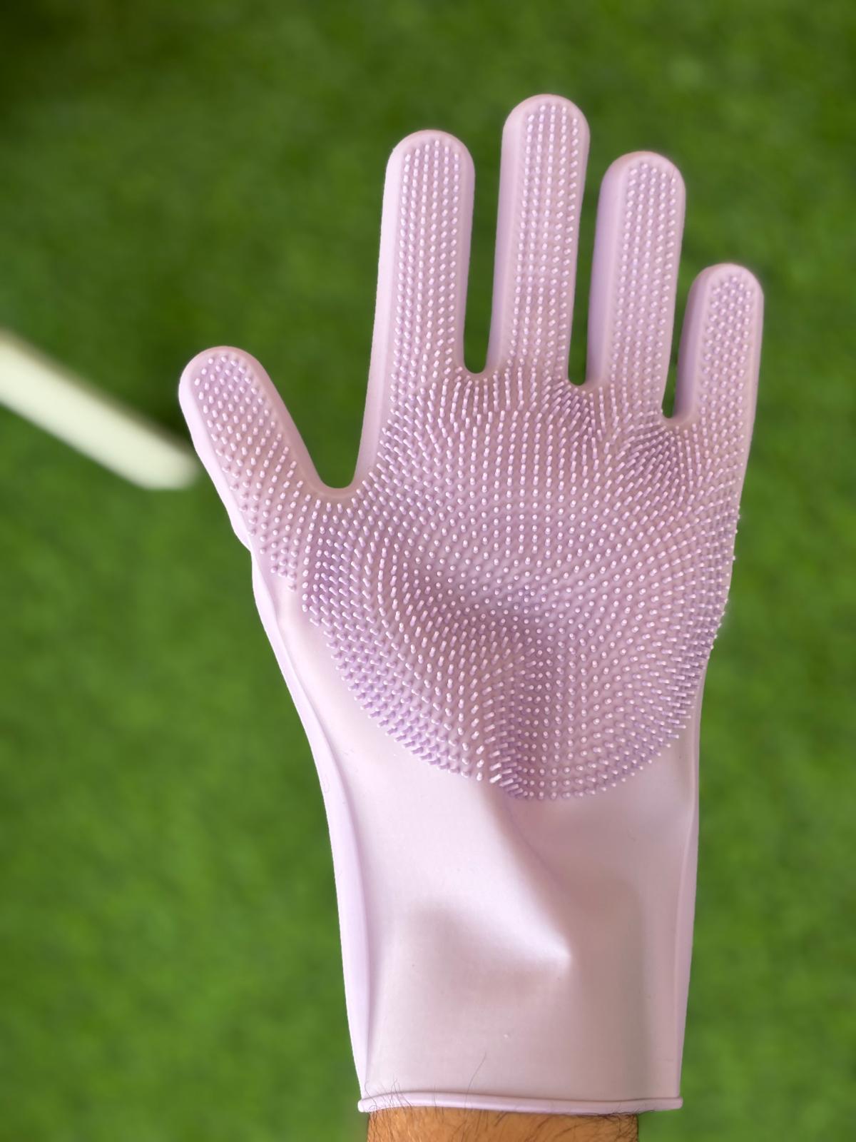 כפפת רחצה - לניקוי יסודי של פרוות חיות מחמד