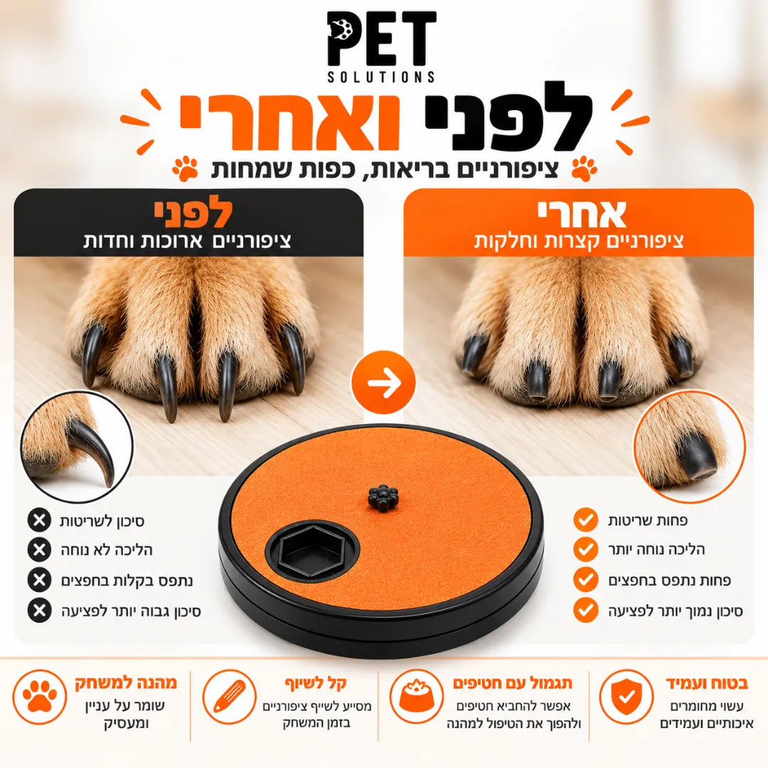 משטח שיוף עצמאי לציפורניים