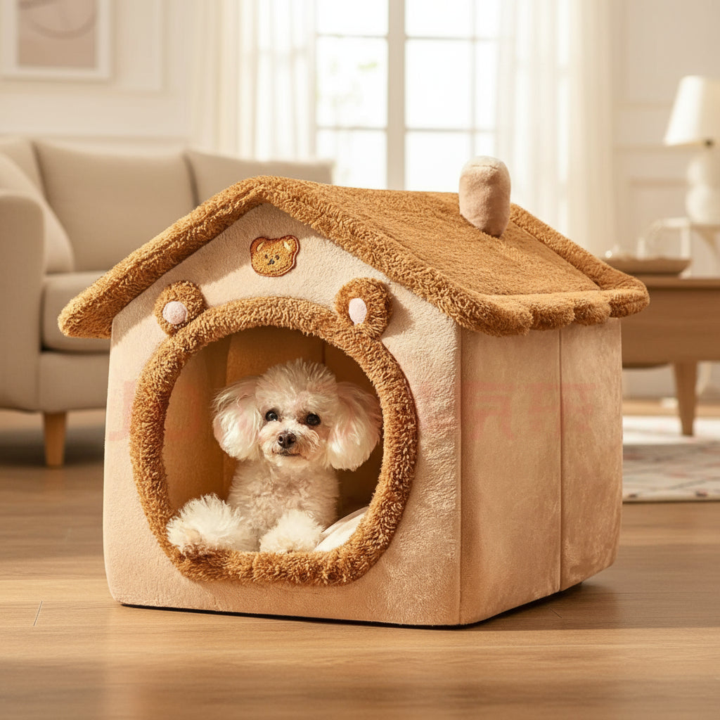 בקתה מפנקת לכלבים